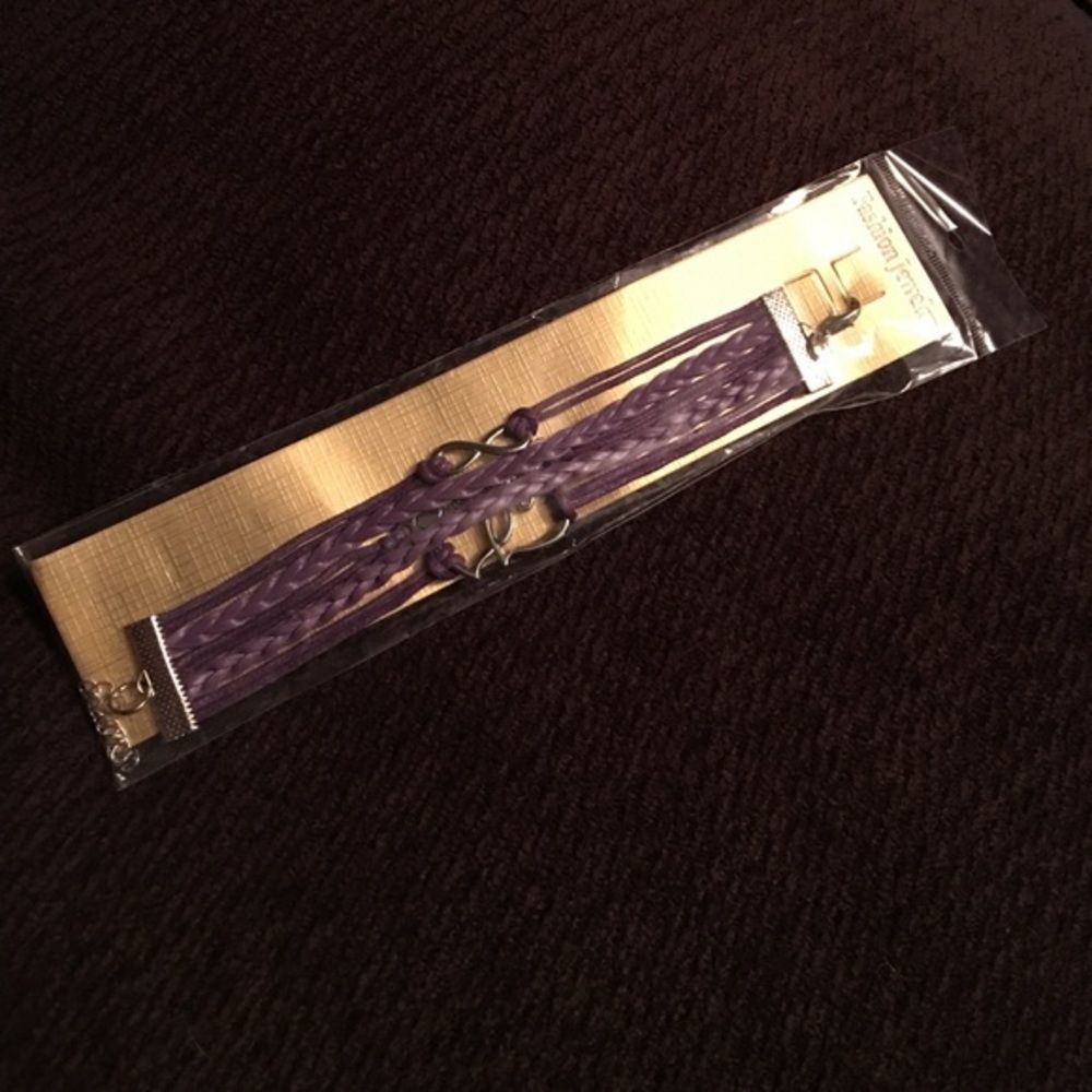 Purple One Direction Bracelet - Picture 2 of 2